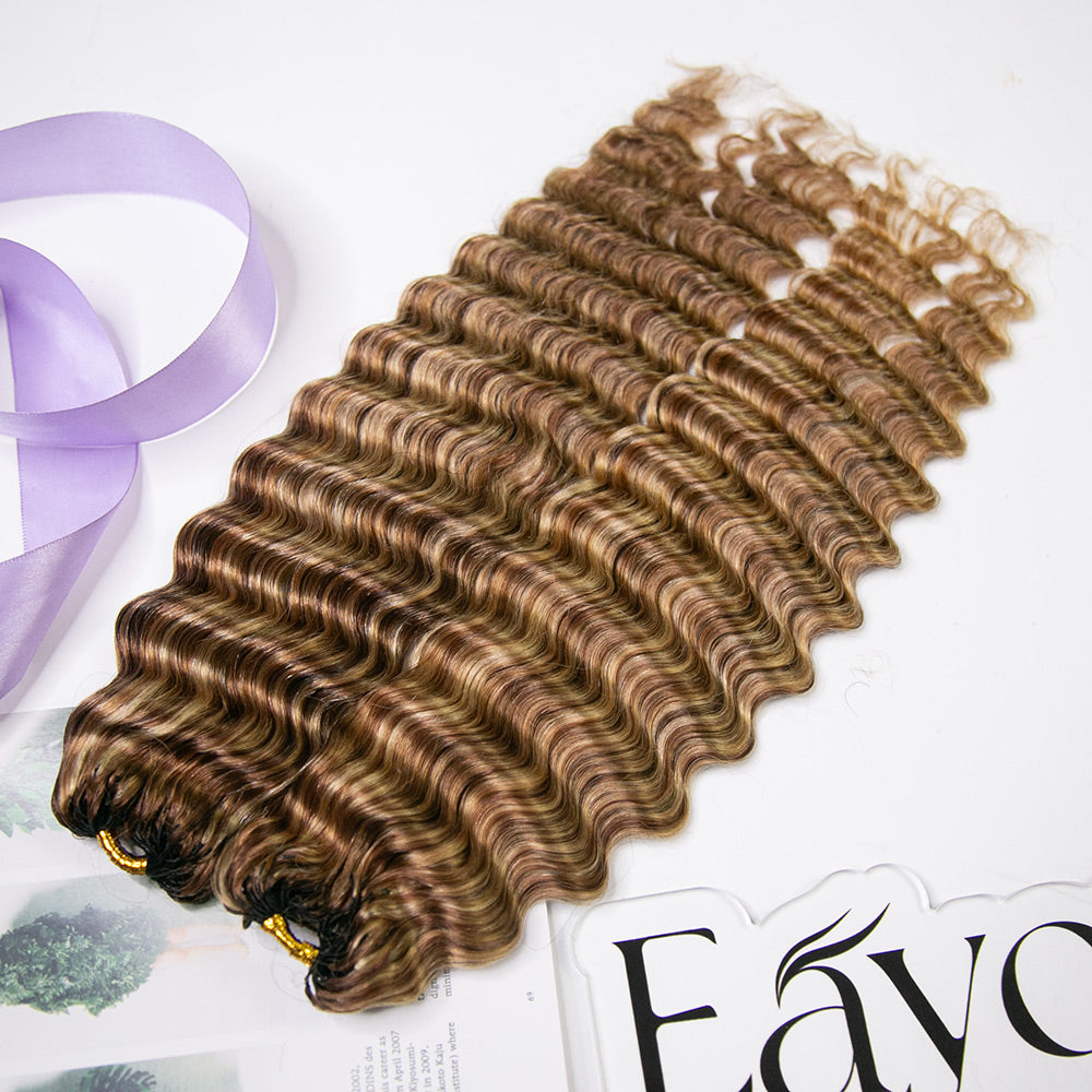 #27/30/613 human hair pre looped crochet