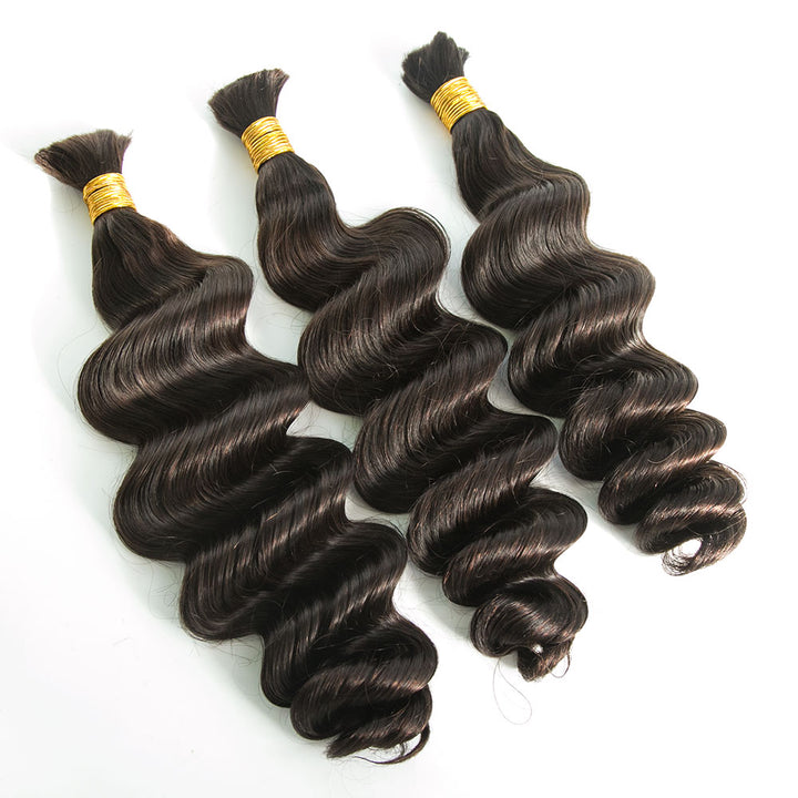 #2 bulk human hair loose wave