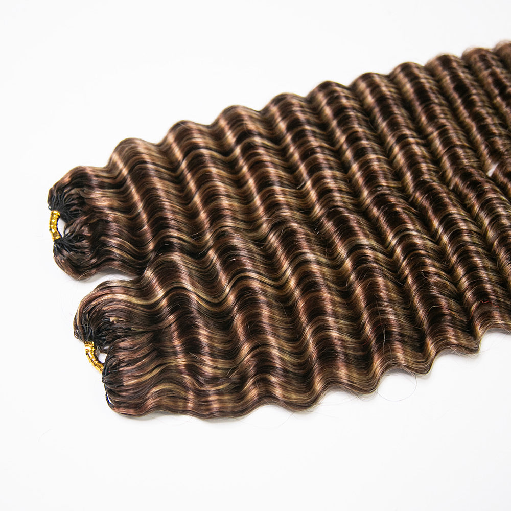 4/27/30 qvr human crochet hair deep wave