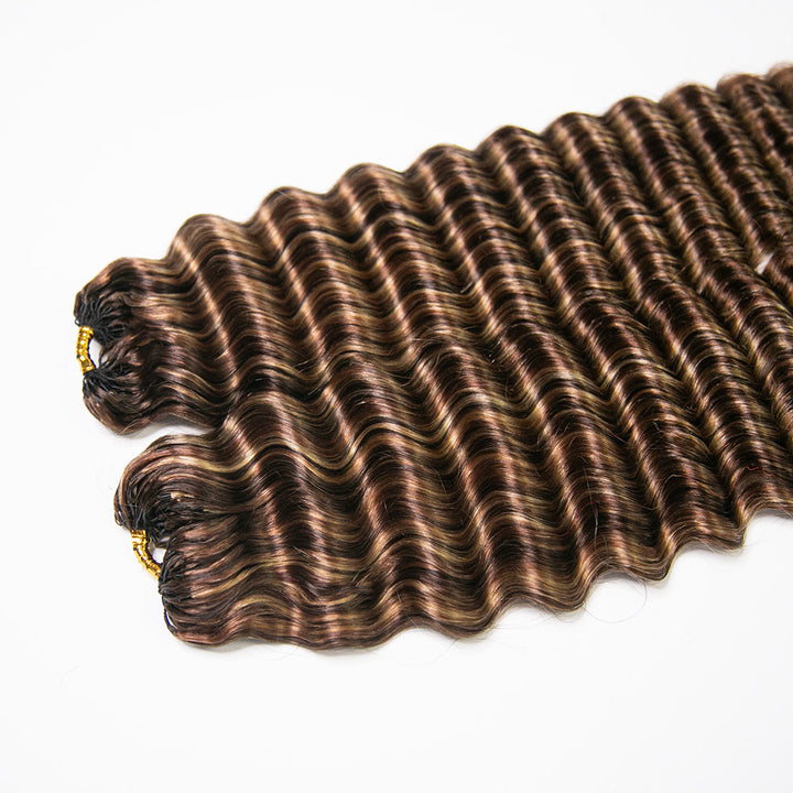 4/27/30 qvr human crochet hair deep wave