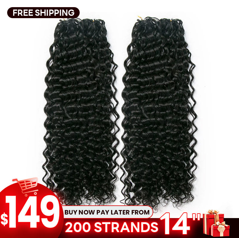 【BFCM】Crochet Human Hair Water Wave 200 Strands
