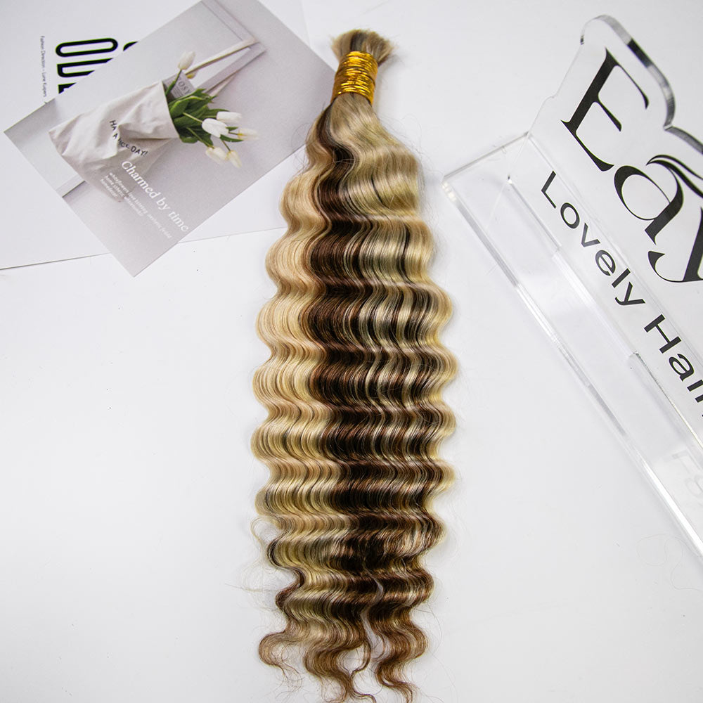 Bulk Human Hair For Braiding #30/613 Deep Wave