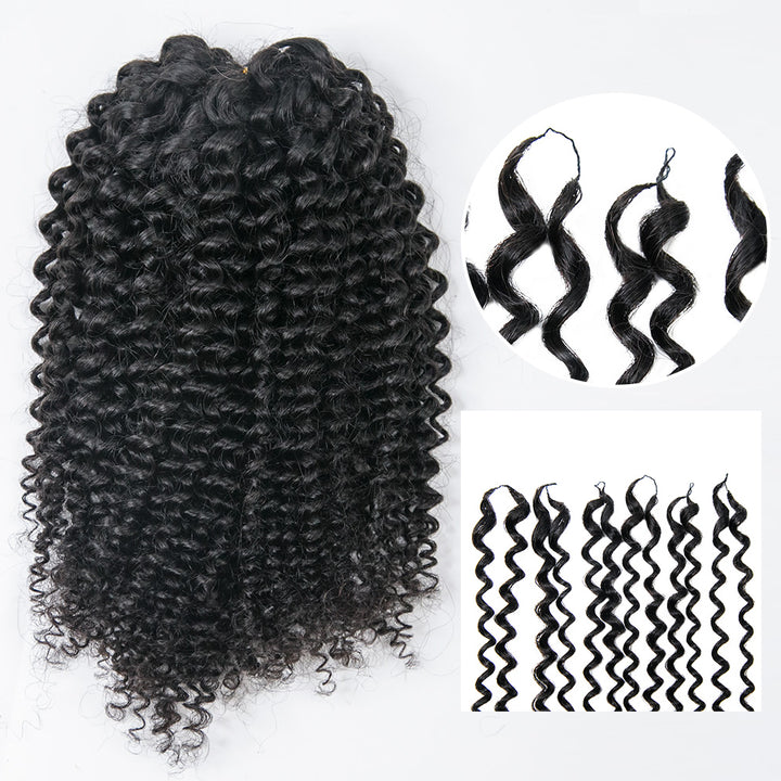 EAYON Lightweight Afro Kinky Curly Crochet Braids Human Hair