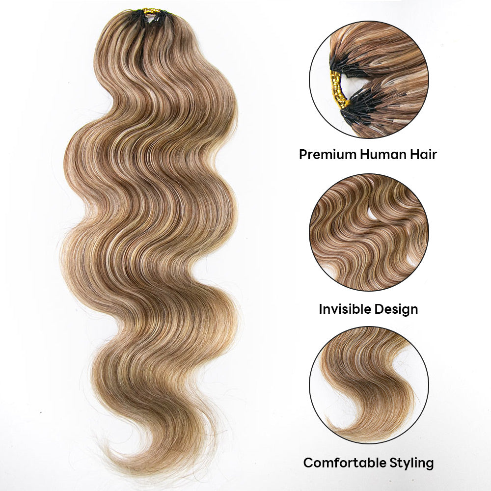 EAYON Lightweight Blend 27/30/613 Body Wave Crochet Human Hair