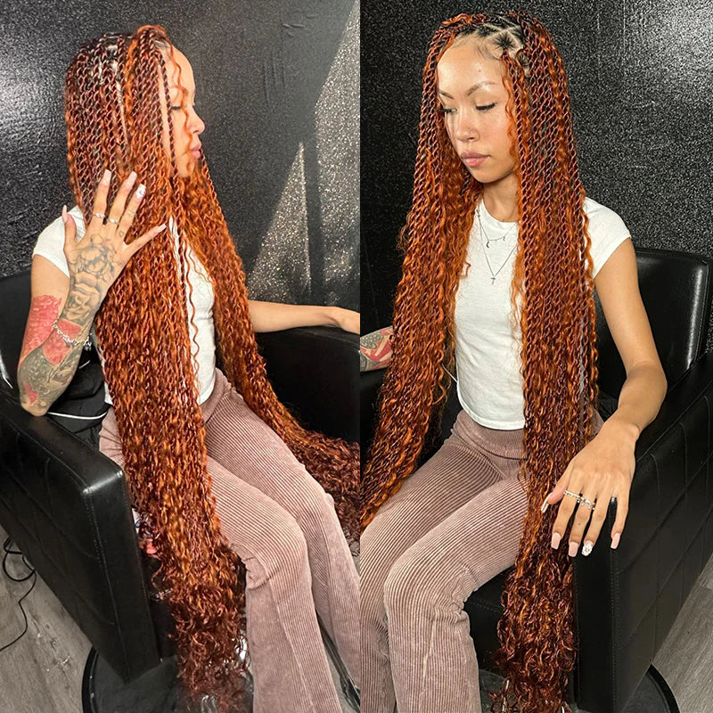 deep wave human hair boho twist braid