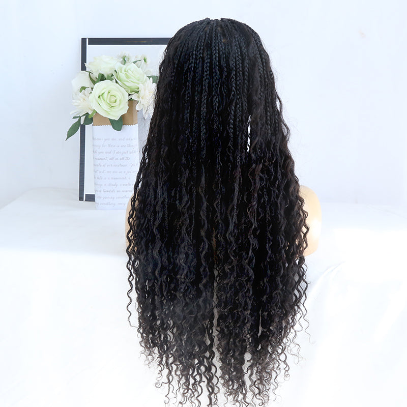bob boho knotless box braids