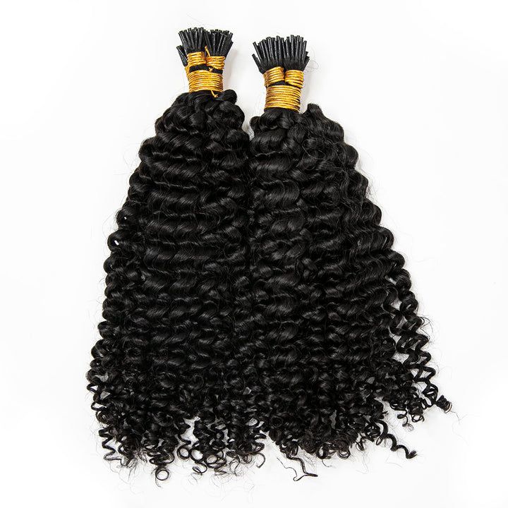 EXTENSION DE CHEVEUX I TIP Cheveux humains bouclés profonds