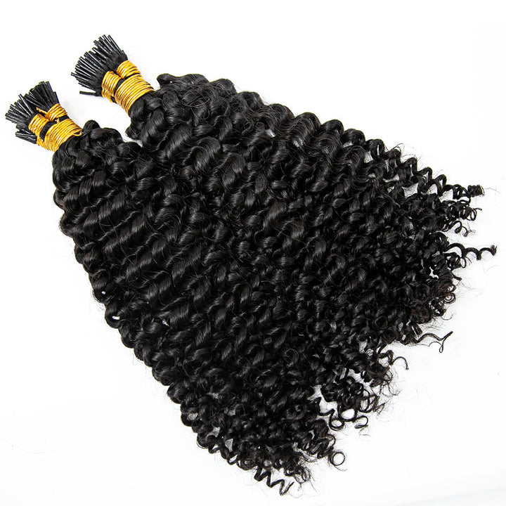 EXTENSION DE CHEVEUX I TIP Cheveux humains bouclés profonds