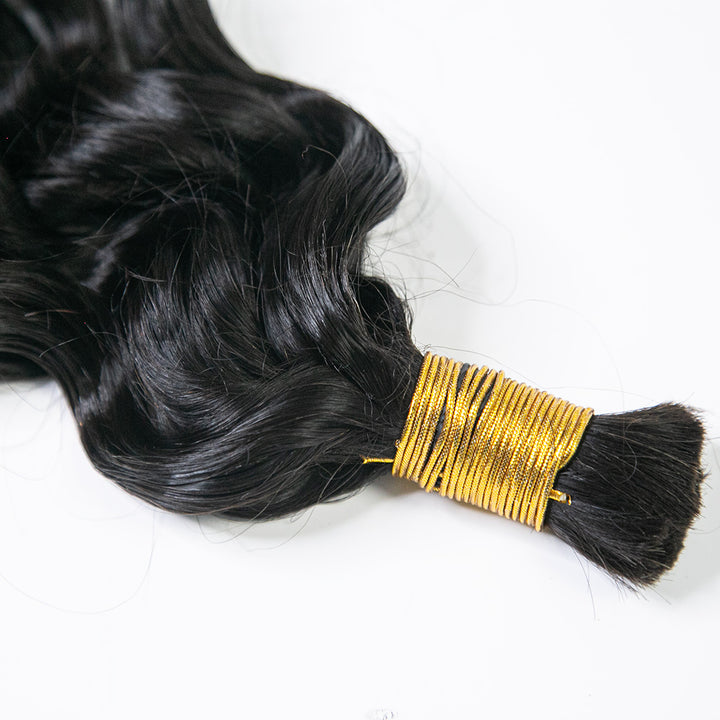French Curl Bulk Human Hair For Braiding