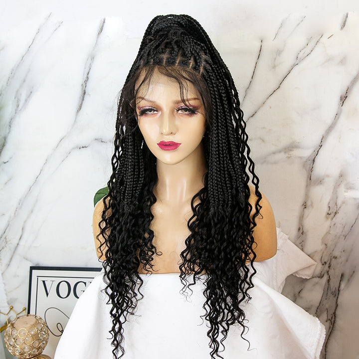 goddess boho knotless braids