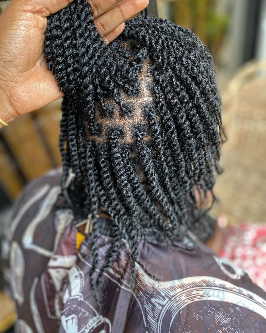 goddess short box braids