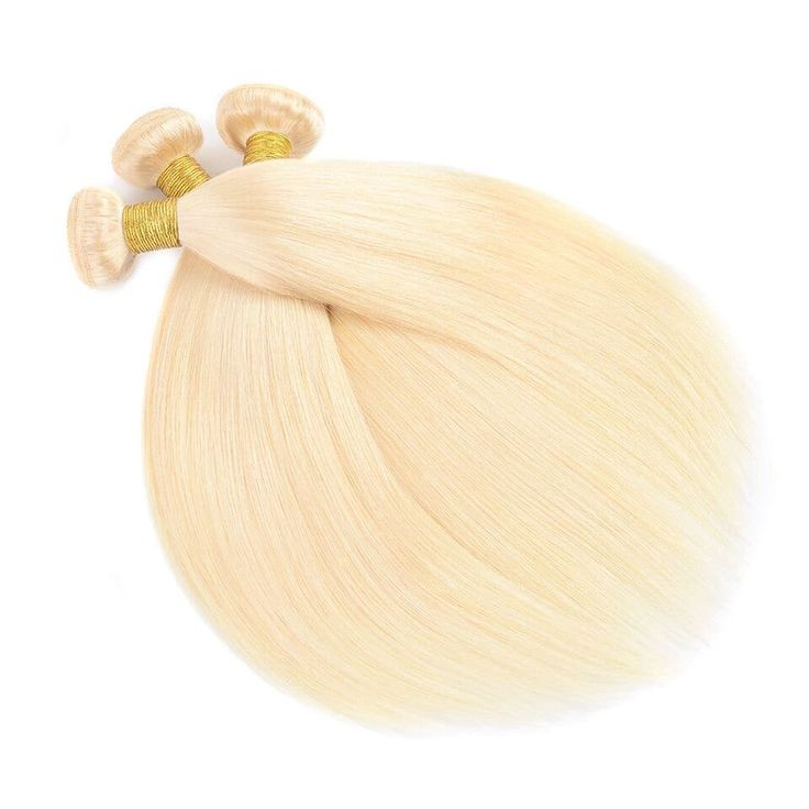 #613 Mèches blondes avec dentelle frontale 13x4, cheveux humains lisses et soyeux