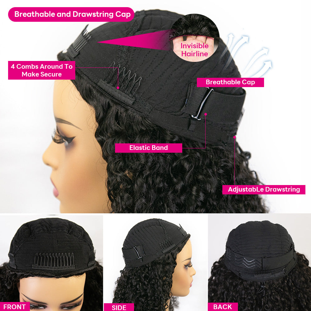 Kinky Curly Half Wig