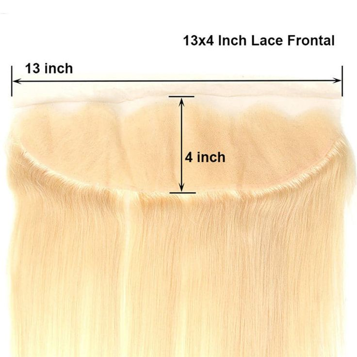 #613 Mèches blondes avec dentelle frontale 13x4, cheveux humains lisses et soyeux