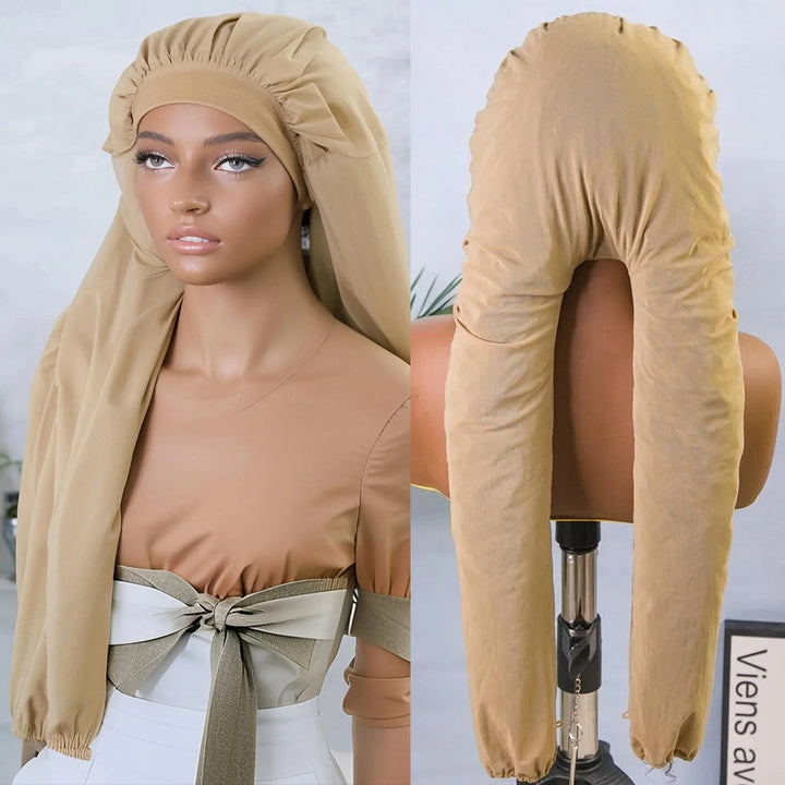 Breathable Pantyhose Bonnet for Long Hair and Braids