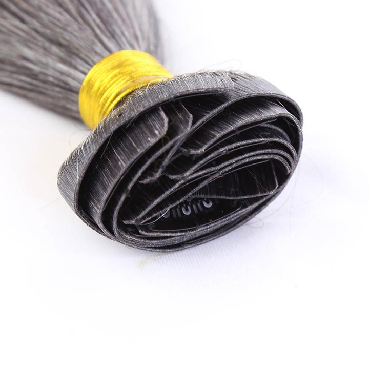 Salt & Pepper Seamless Clip Hair Extensions10