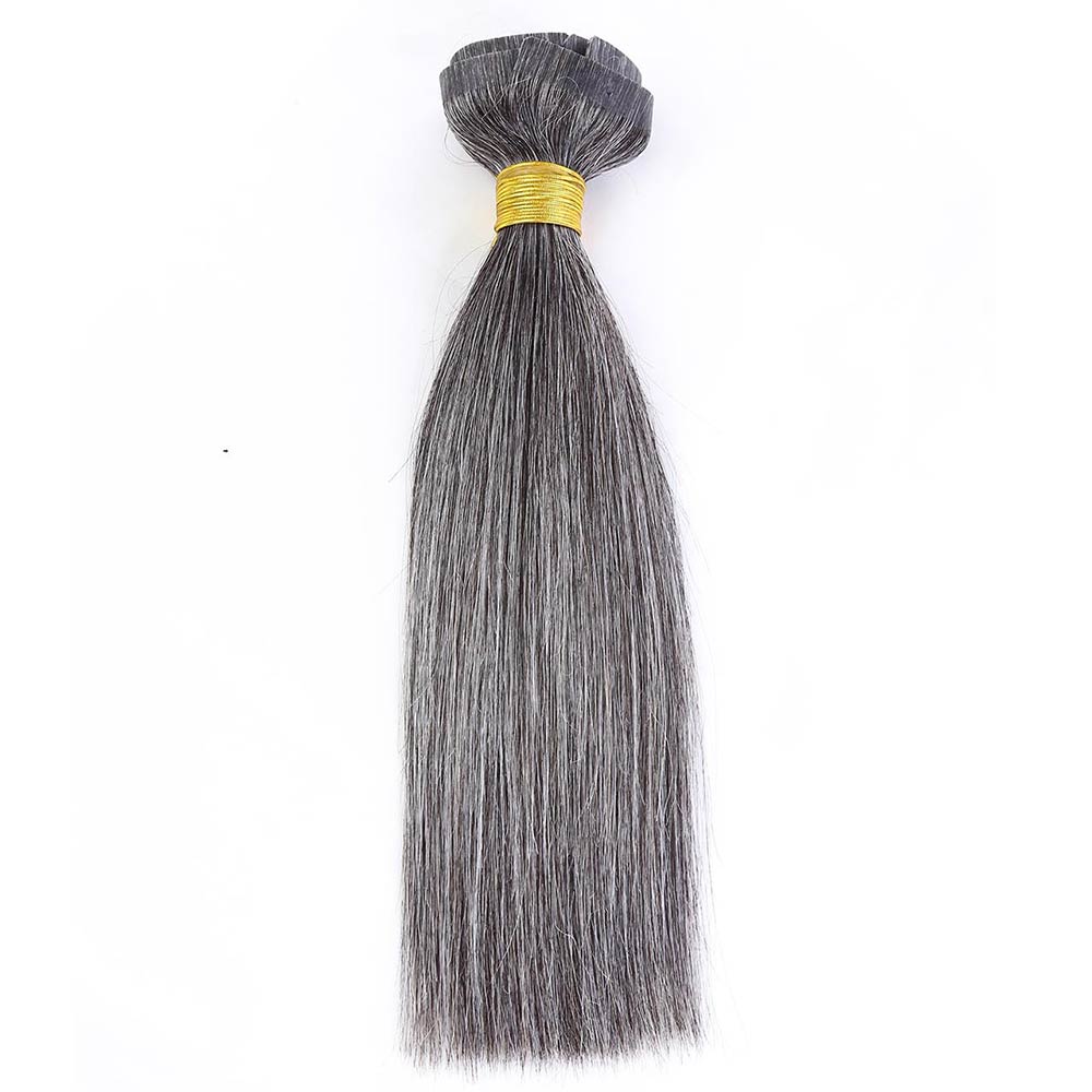 Salt & Pepper Seamless Clip Hair Extensions9