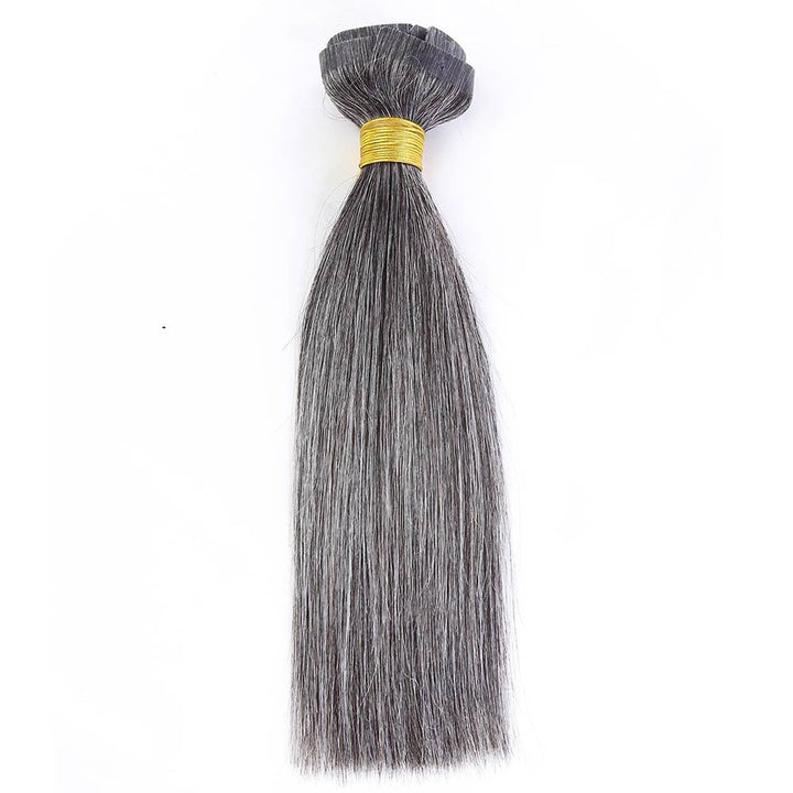 Salt & Pepper Seamless Clip Hair Extensions9