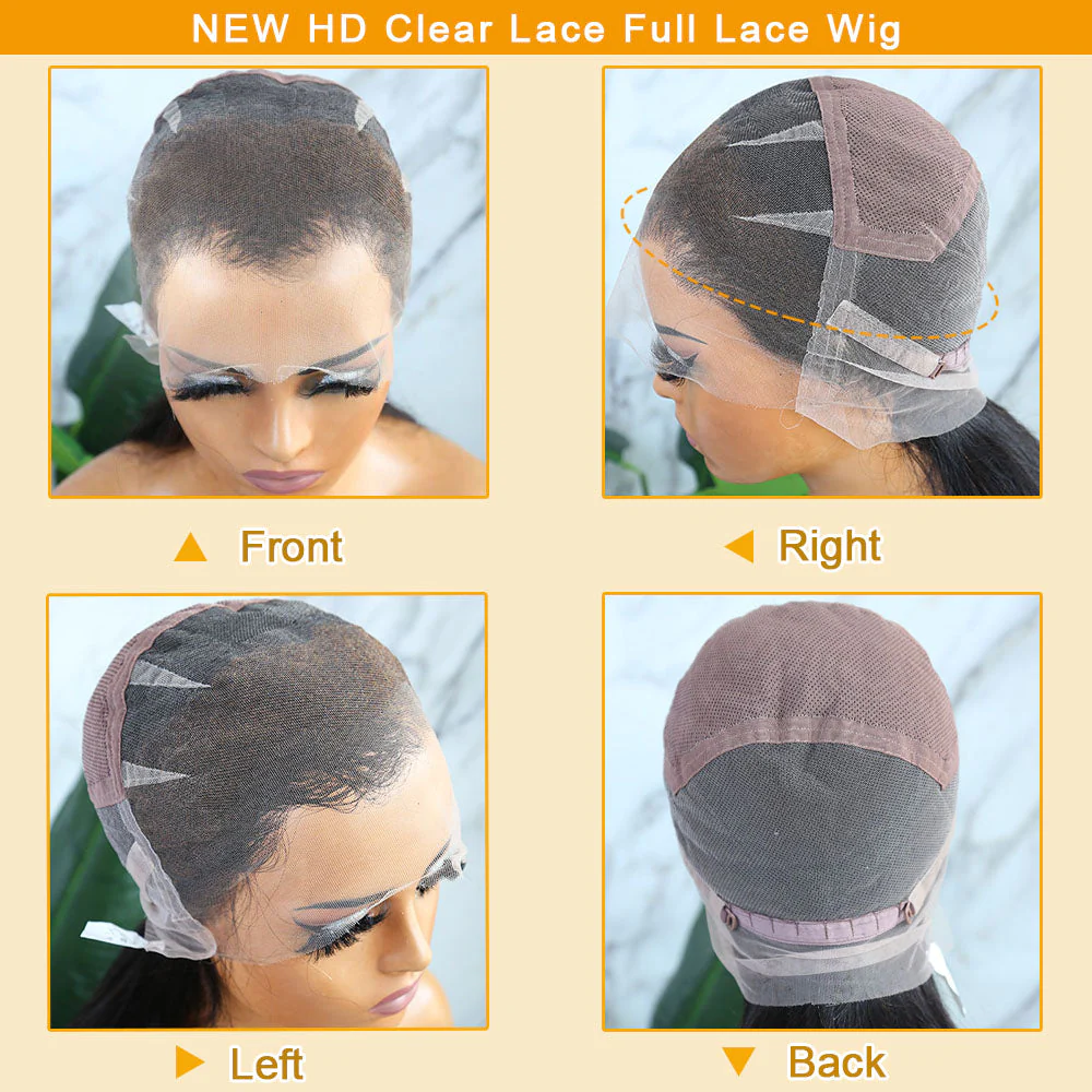 Pre Plucked Bob Deep Curly HD Full Lace Wig Human Hair OBDD-1