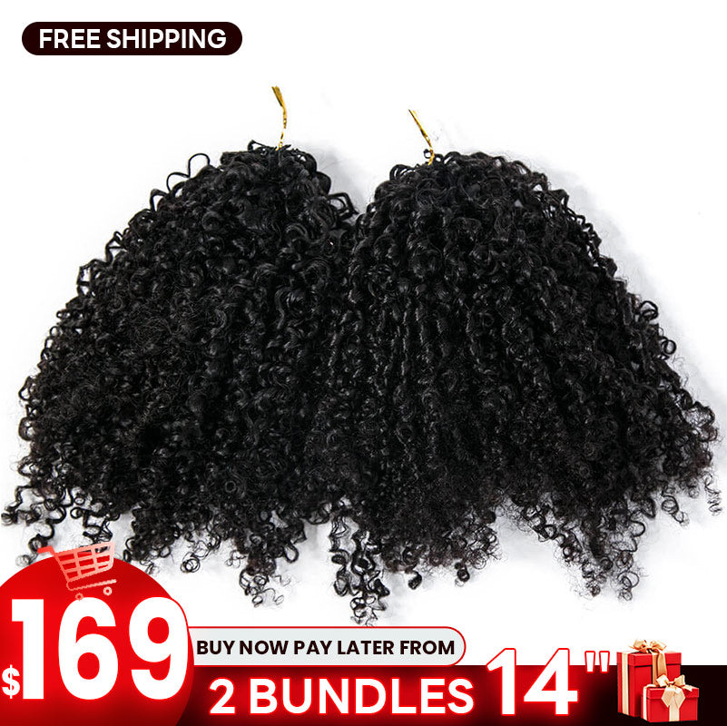 【BFCM】Crochet Human Hair Tight Curly 200 Strands