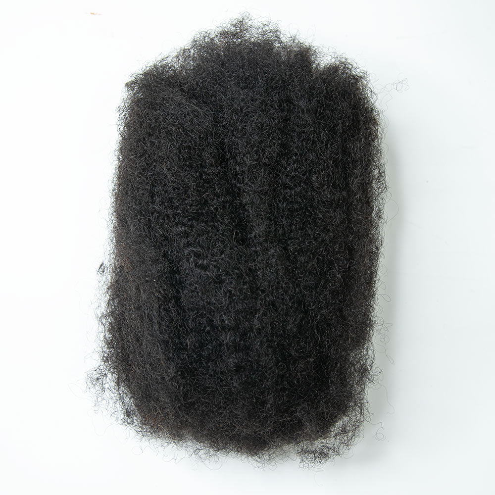 EAYON New Afro Kinky Bulk Echthaar für Twists/Zöpfe, 50 g/Packung