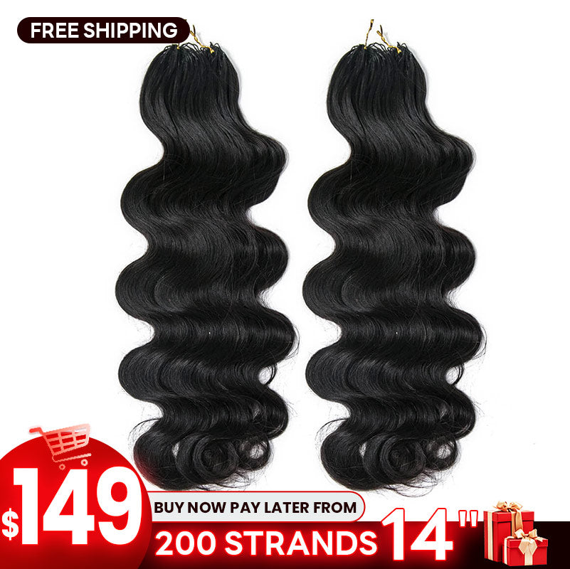 【BFCM】Crochet Human Hair Body Wave 200 Strands