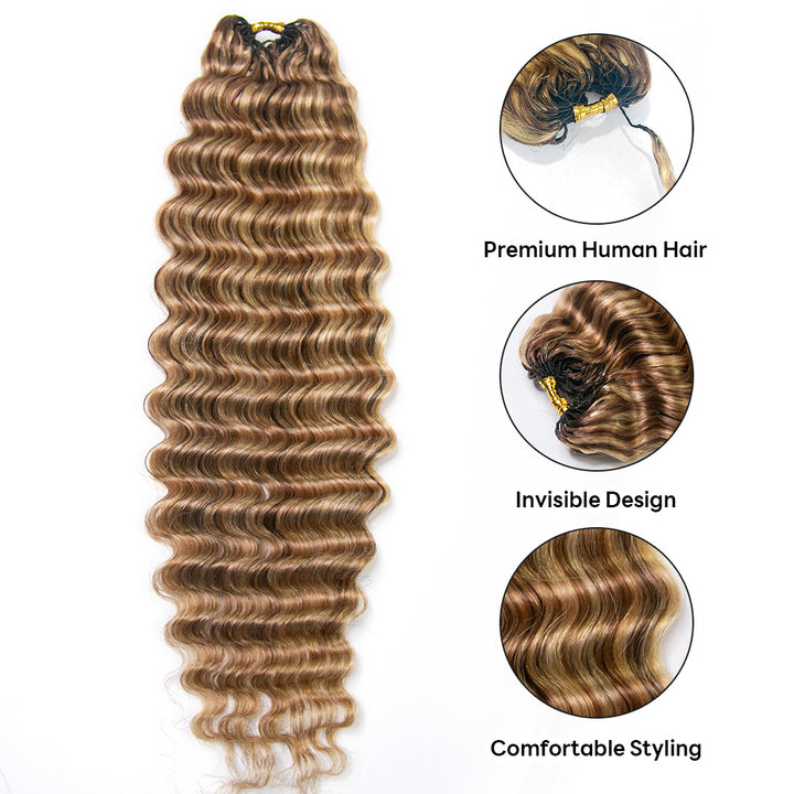 blend 27/30/613 color crochet human hair