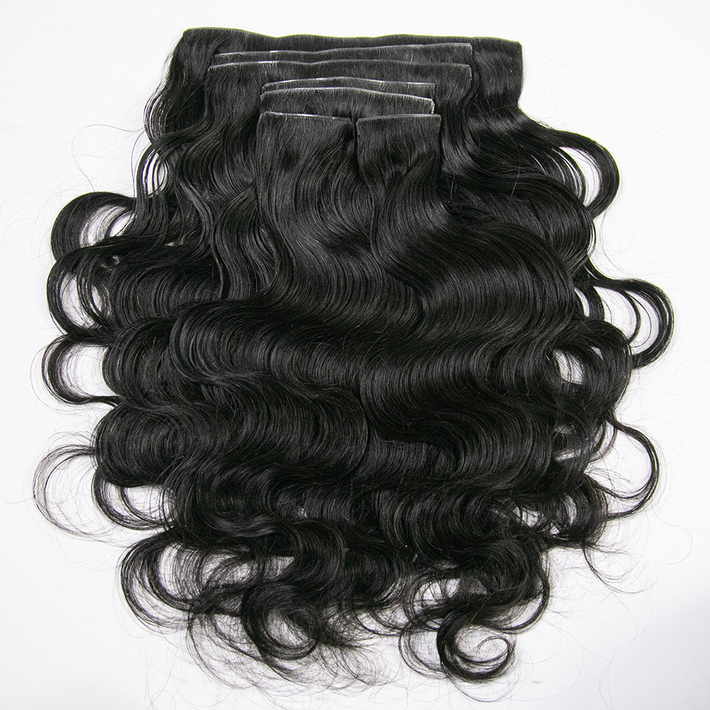 Invisible Body Wave Seamless Clip-Ins