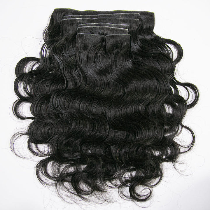 Invisible Body Wave Seamless Clip-Ins