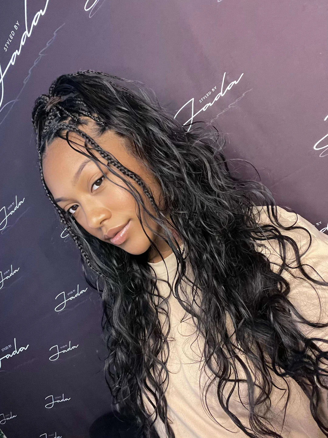 large knotless boho braids