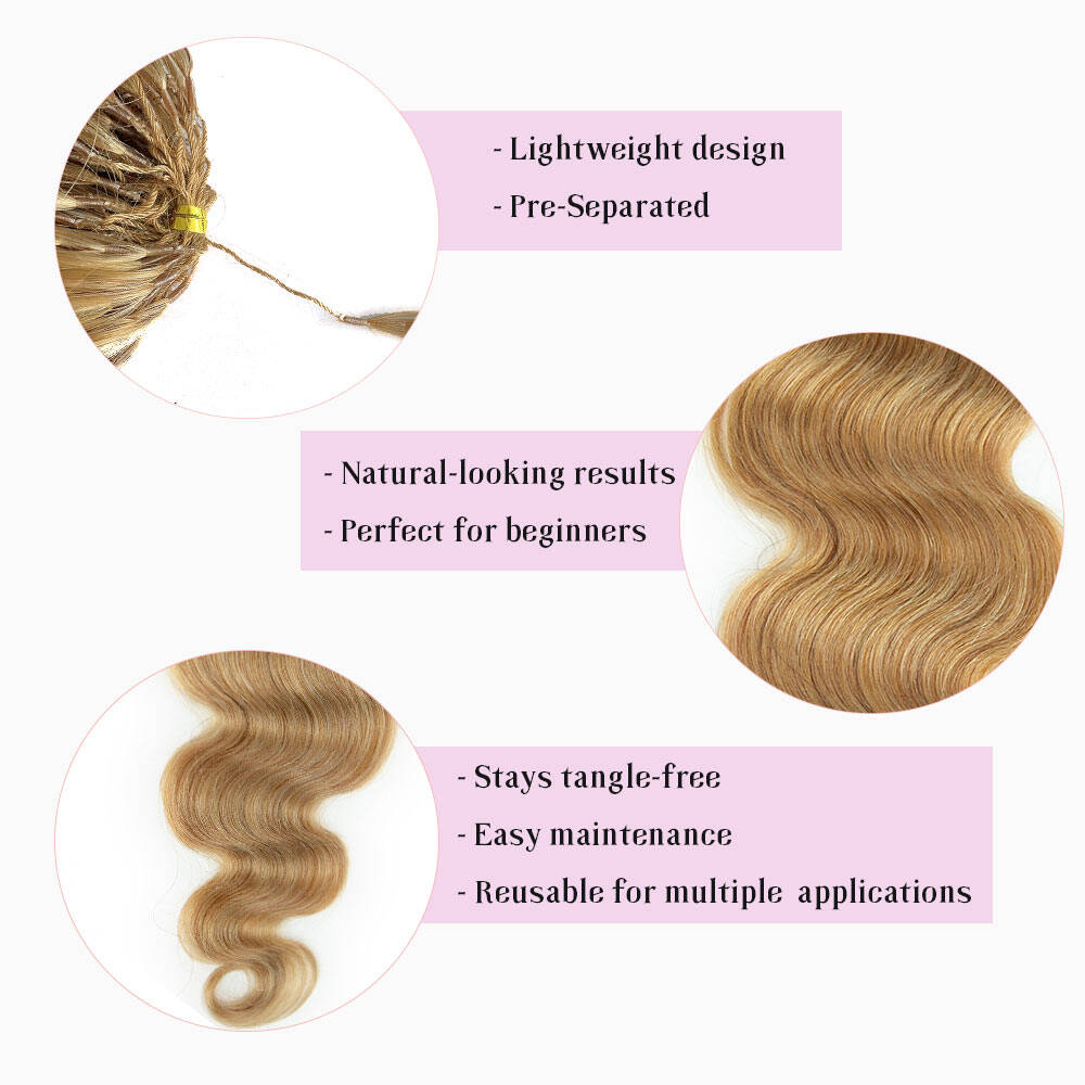 #27 Blonde Body Wave EAYON Lightweight Crochet Human Hair