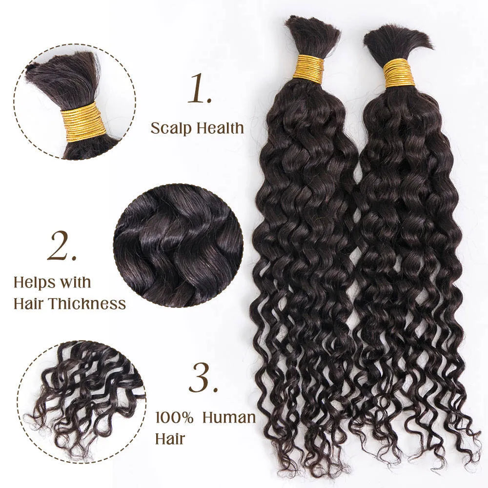 curly hair for bohemian knotless braids