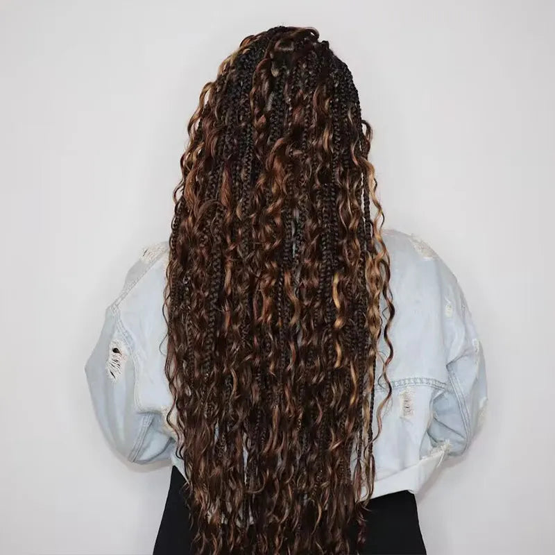 bohemian individual braids human hair