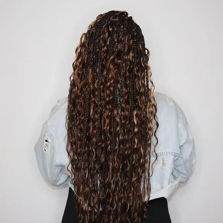 bohemian individual braids human hair