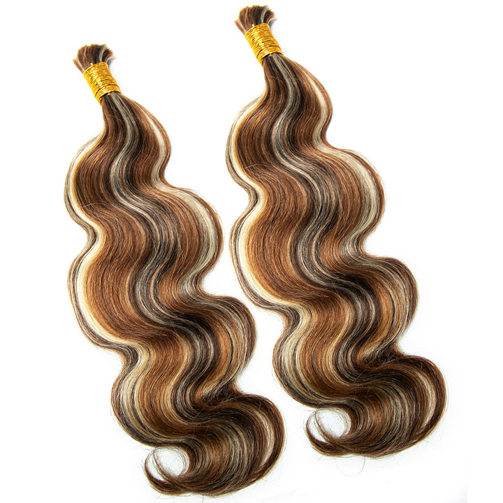 piano color bulk human hair extensions body wave