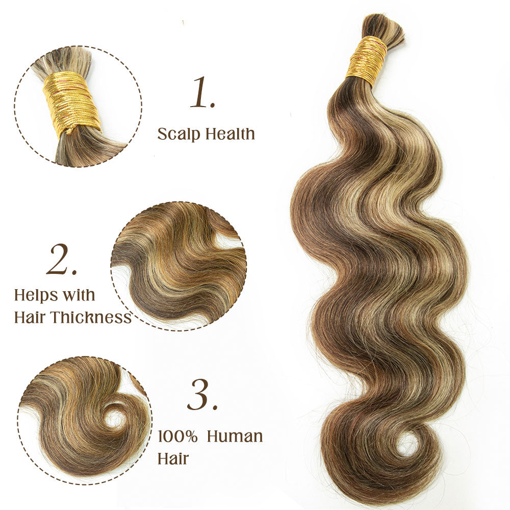 bulk human hair for braiding body wave