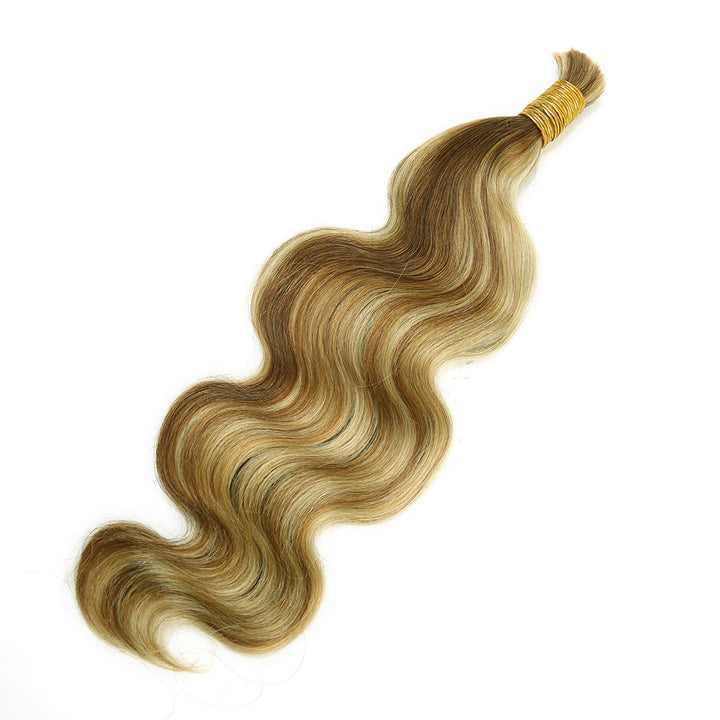 Bulk Human Hair For Braiding Blend #27/30/613 Body Wave