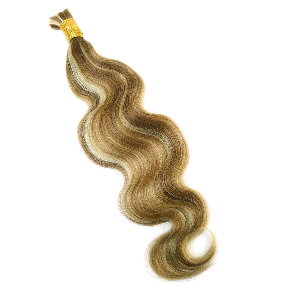 Bulk Human Hair For Braiding Blend #27/30/613 Body Wave