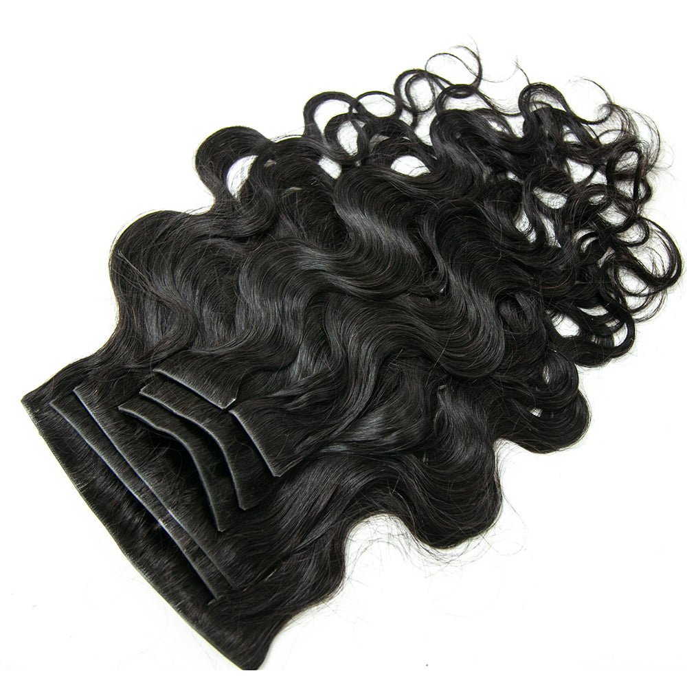 NEW Skinweft Invisible Seamless Clip-Ins Extensions Body Wave