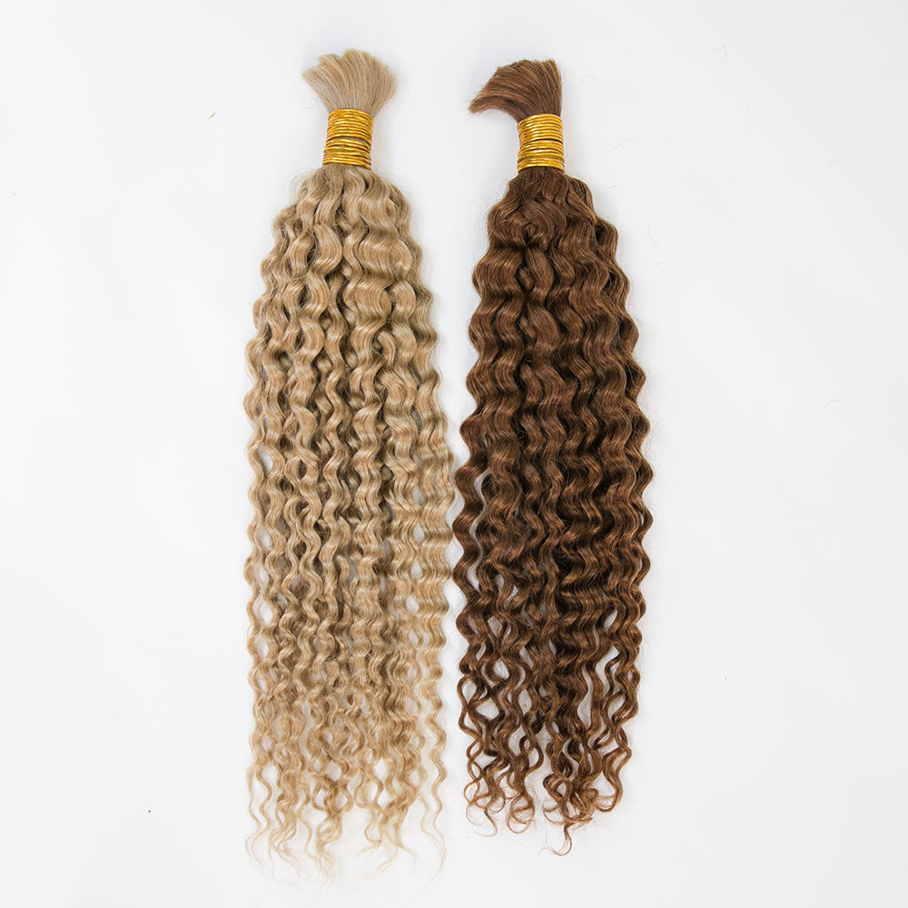 Bulk Human Hair For Braiding #27 / #30 Deep Curly