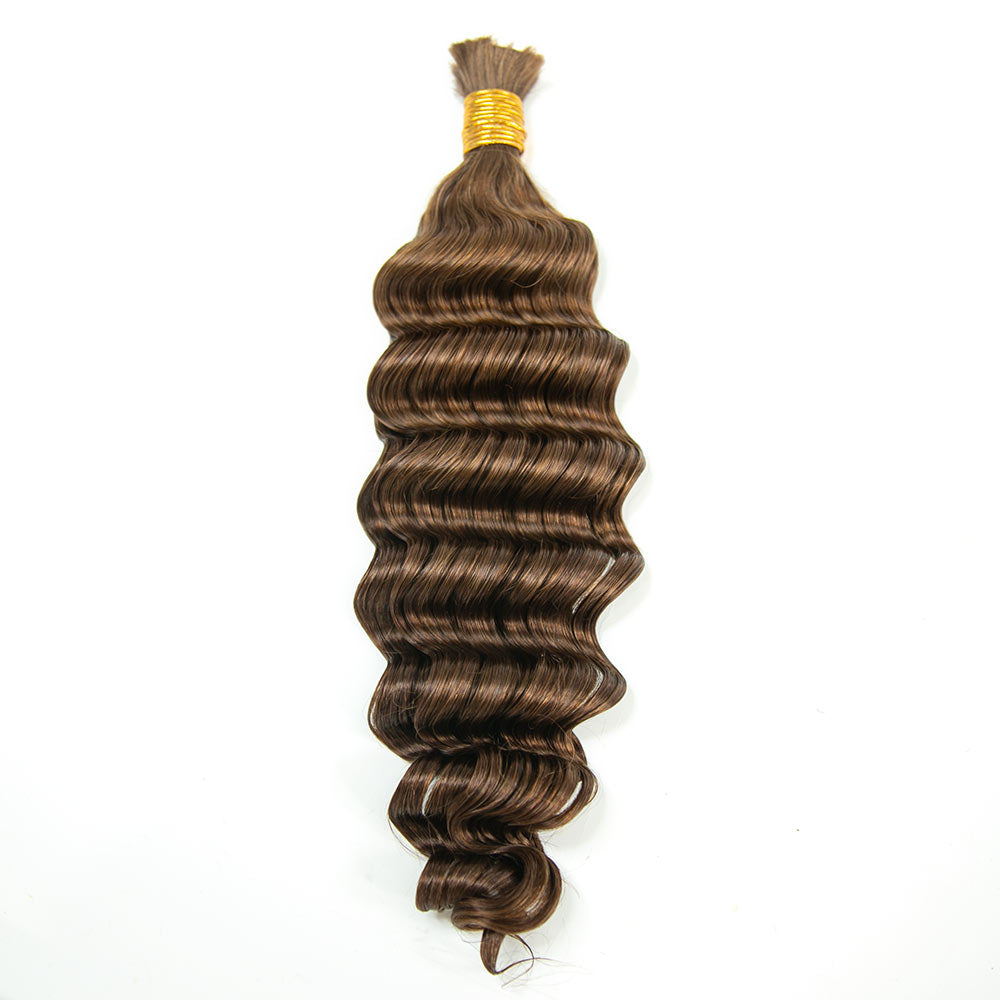 Bulk Human Hair For Braiding #8 Loose Deep Wave
