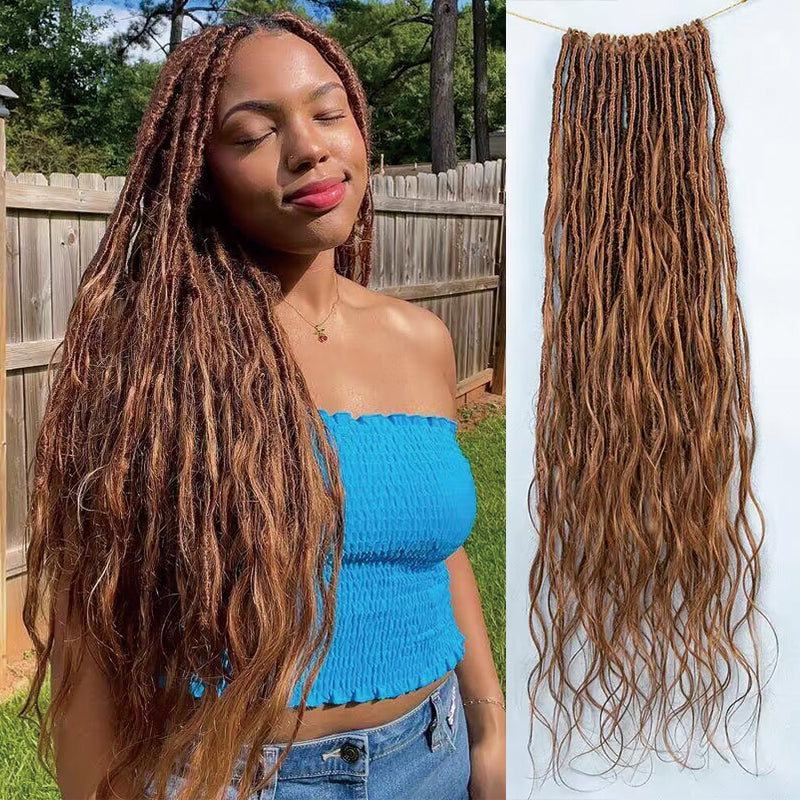 EAYON #30 Color Pre-looped Crochet Boho Locs With French Curls