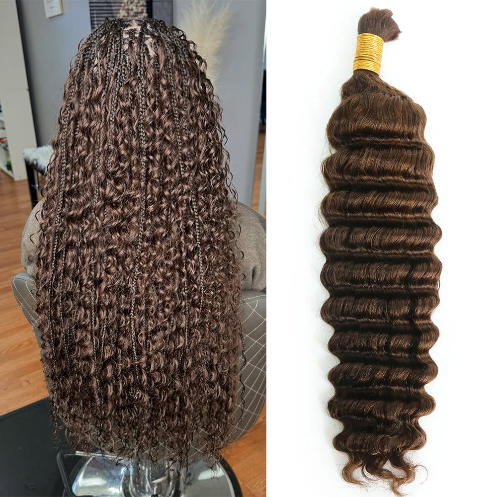 Bulk Human Hair For Braiding #4 Deep Wave – Eayonhair