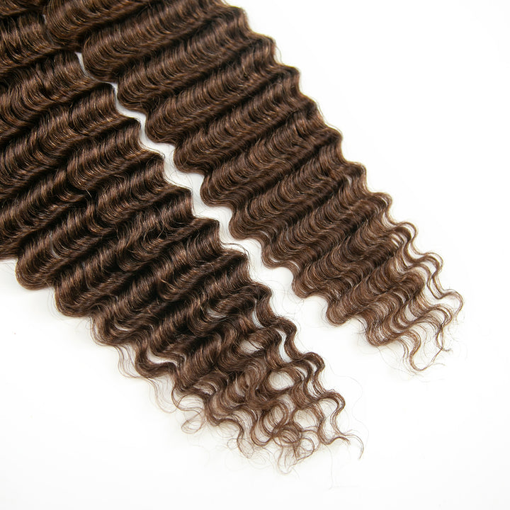 color 4 pre-looped human hair extensiosn