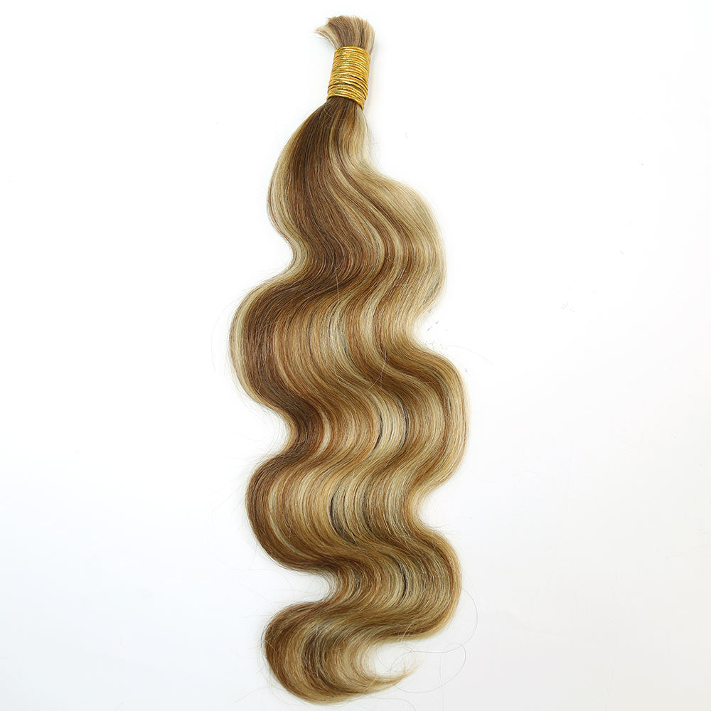 Bulk Human Hair For Braiding Blend #27/30/613 Body Wave