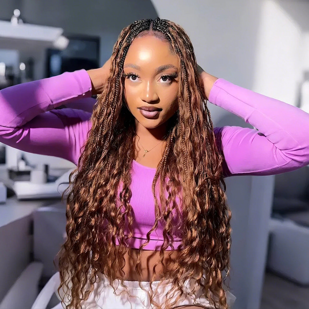 crochet box braids with curly ends