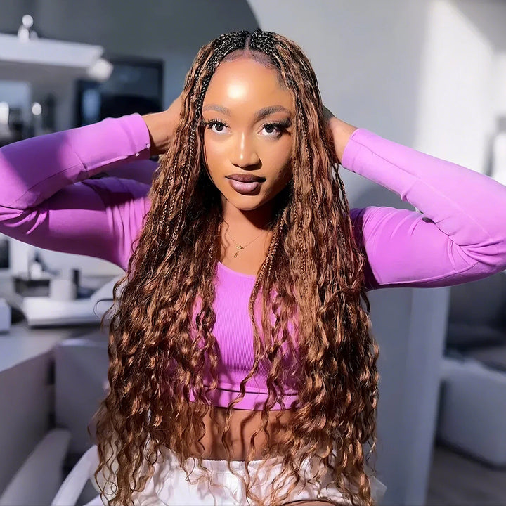 crochet box braids with curly ends