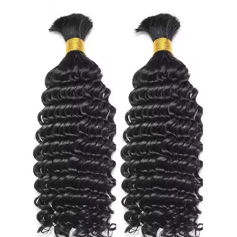 deep wave bulk human braiding hair