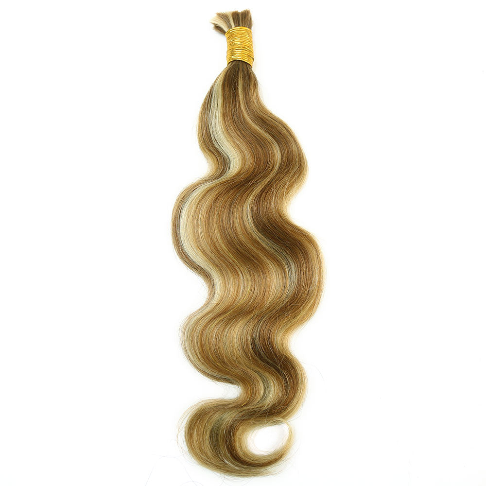 Bulk Human Hair For Braiding Blend #27/30/613 Body Wave