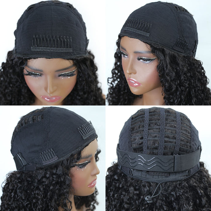 3/4 half wigs human hair